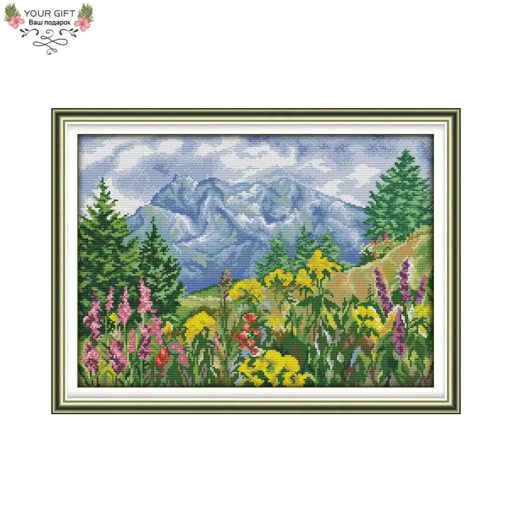Joy Sunday Suburban Scenery Home Decor F870 Counted Stamped Distant Mountain Needlepoints Embroidery Cross Stitch Kits
Joy Sunday Suburban Scenery Home Decor F870 Counted Stamped Distant Mountain Needlepoints Embroidery Cross Stitch Kits