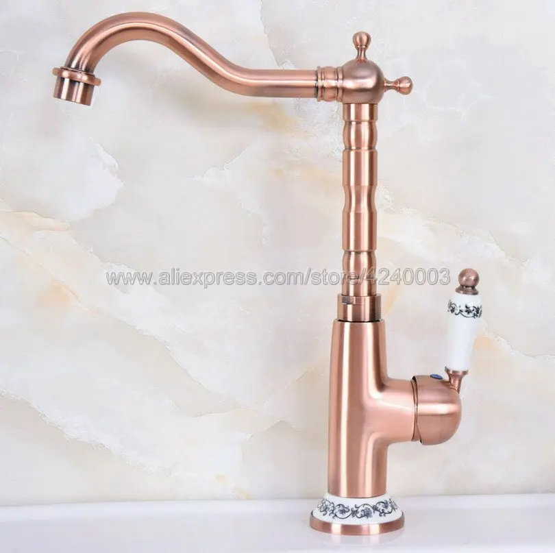 Antique Red Copper Bathroom Kitchen Sink Faucet Deck Mount Hot and cold Crane Vanity Sink Mixer Taps Knf625
Antique Red Copper Bathroom Kitchen Sink Faucet Deck Mount Hot and cold Crane Vanity Sink Mixer Taps Knf625