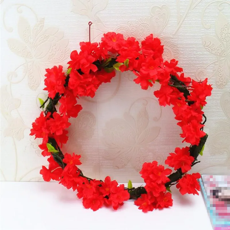 Artificial Cherry Flower Leaves Rattan Vines Home Hanging Garland Wreath Party Decoration home decor birthday
Artificial Cherry Flower Leaves Rattan Vines Home Hanging Garland Wreath Party Decoration home decor birthday