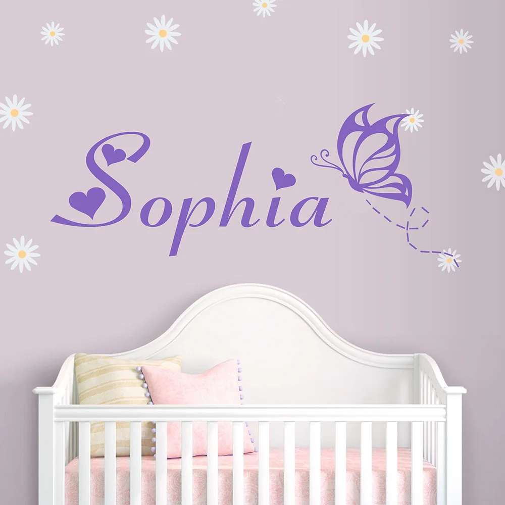Butterflies Personalized Custom Wall Stickers Girl Lovely Custom Name Vinyl Wall Decal Removable Vinyl Home Decor 696C
Butterflies Personalized Custom Wall Stickers Girl Lovely Custom Name Vinyl Wall Decal Removable Vinyl Home Decor 696C
