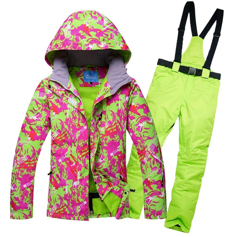 2019 зимняя куртка лыжный костюм женские зимние штаны и водонепроницаемая