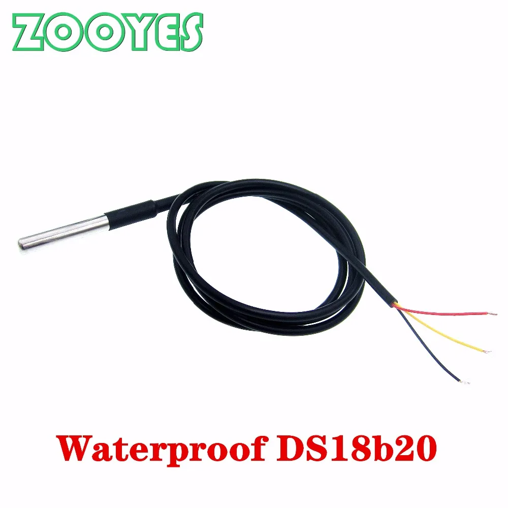 1pcs DS18B20 Stainless steel package 1 meters waterproof DS18b20 temperature probe temperature sensor 18B20
1pcs DS18B20 Stainless steel package 1 meters waterproof DS18b20 temperature probe temperature sensor 18B20