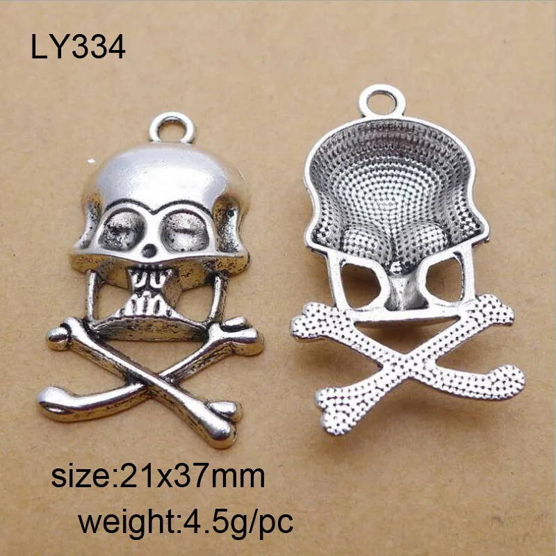 21x37mm 25pcs Alloy Skull Charms Alloy Pendant For Necklaces Bracelets DIY Fashion Jewelry Earring Decoration
21x37mm 25pcs Alloy Skull Charms Alloy Pendant For Necklaces Bracelets DIY Fashion Jewelry Earring Decoration