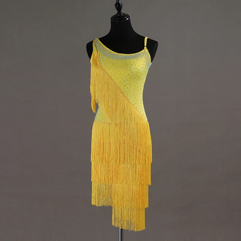 Latin Competition Dress For Women Yellow Fringe Dress With Diamond Flamengo Rumba Salsa Dress Falda Flecos Latin Dress VDB406
Latin Competition Dress For Women Yellow Fringe Dress With Diamond Flamengo Rumba Salsa Dress Falda Flecos Latin Dress VDB406