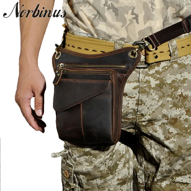 Norbinus Men Waist Bag Genuine Leather Fanny Belt Packs Motorcycle Thigh Drop Leg Bag Shoulder Crossbody Bags Male Phone Pouch
Norbinus Men Waist Bag Genuine Leather Fanny Belt Packs Motorcycle Thigh Drop Leg Bag Shoulder Crossbody Bags Male Phone Pouch