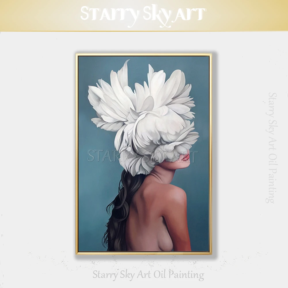 Artist Hand-painted High Quality Beautiful Lady with Flowers Oil Painting on Canvas Girl Oil Painting for Salon Wall Decoration
Artist Hand-painted High Quality Beautiful Lady with Flowers Oil Painting on Canvas Girl Oil Painting for Salon Wall Decoration