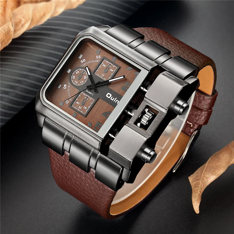 Oulm 3364 Watches Men Luxury Brand Large Big Size Square Dial Sport Watch Classical Male Quartz Wristwatch relogio masculino
Oulm 3364 Watches Men Luxury Brand Large Big Size Square Dial Sport Watch Classical Male Quartz Wristwatch relogio masculino