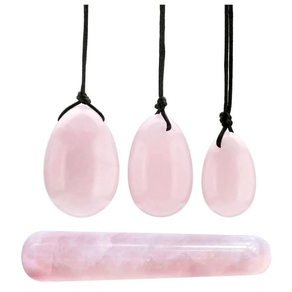 3pcs/set Rose Quartz Crystal Eggs With beauty bar Rope Massage tool Pelvic Kegel Exercise Vaginal Tightening Ball for Health
3pcs/set Rose Quartz Crystal Eggs With beauty bar Rope Massage tool Pelvic Kegel Exercise Vaginal Tightening Ball for Health