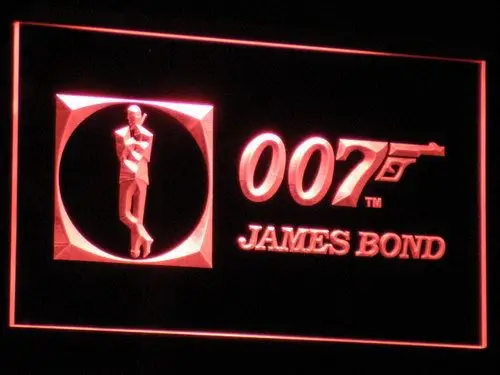 G046 James Bon 007 неоновые светодиодсветодиодный вывески|sign|sign ledsign neon |