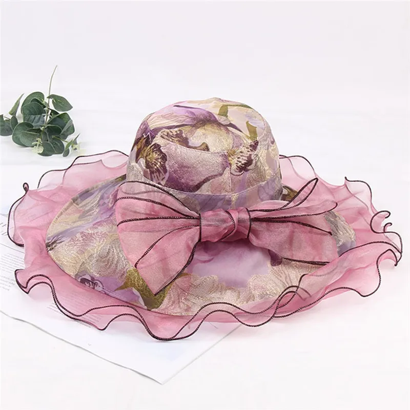 Imixlot 2019 New Vintage Floral Printed Bowknot Sun Hats for Women Summer Wide Brim Organza Net Yarn Beach Caps
Imixlot 2019 New Vintage Floral Printed Bowknot Sun Hats for Women Summer Wide Brim Organza Net Yarn Beach Caps