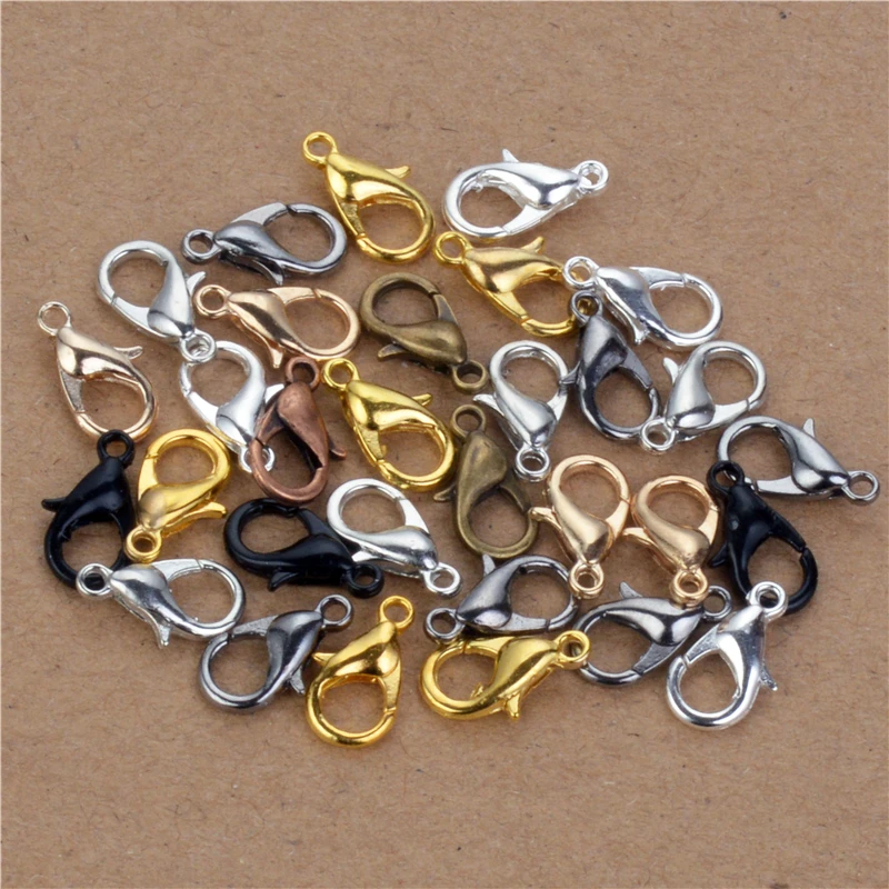 12x6mm 50pcs/lot Jewelry Findings Alloy antique bronze/gold/Rhodium lobster clasp Hooks for necklace&bracelet chain
12x6mm 50pcs/lot Jewelry Findings Alloy antique bronze/gold/Rhodium lobster clasp Hooks for necklace&bracelet chain