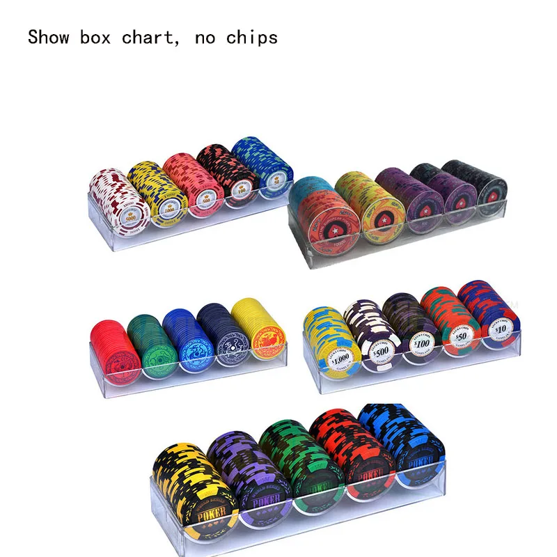 100PCS-Capacity Poker Chips Set Box Poker Acrylic Fine Chips Tray Chips Case Poker Chips Black Box Casino Game
100PCS-Capacity Poker Chips Set Box Poker Acrylic Fine Chips Tray Chips Case Poker Chips Black Box Casino Game