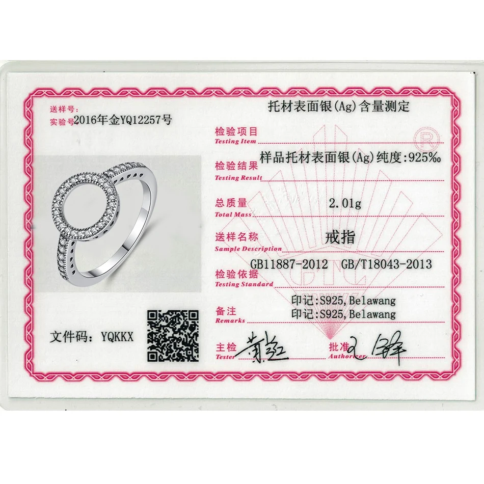 BELAWANG 100% Genuine 925 Sterling Silver Forever Clear Black CZ Circle Round Finger Rings for Women Jewelry Mother's Day Gift
BELAWANG 100% Genuine 925 Sterling Silver Forever Clear Black CZ Circle Round Finger Rings for Women Jewelry Mother's Day Gift