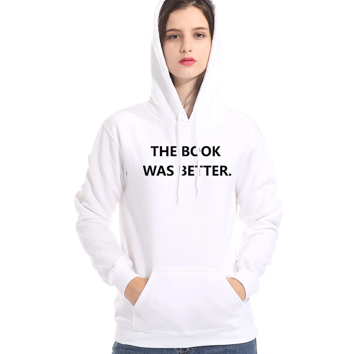 Fashion Hoodies For Women Print THE BOOK WAS BETTER Casual Women's Sweatshirt 2019 Autumn Winter Fleece Hooded Hoody Kpop Tops
Fashion Hoodies For Women Print THE BOOK WAS BETTER Casual Women's Sweatshirt 2019 Autumn Winter Fleece Hooded Hoody Kpop Tops