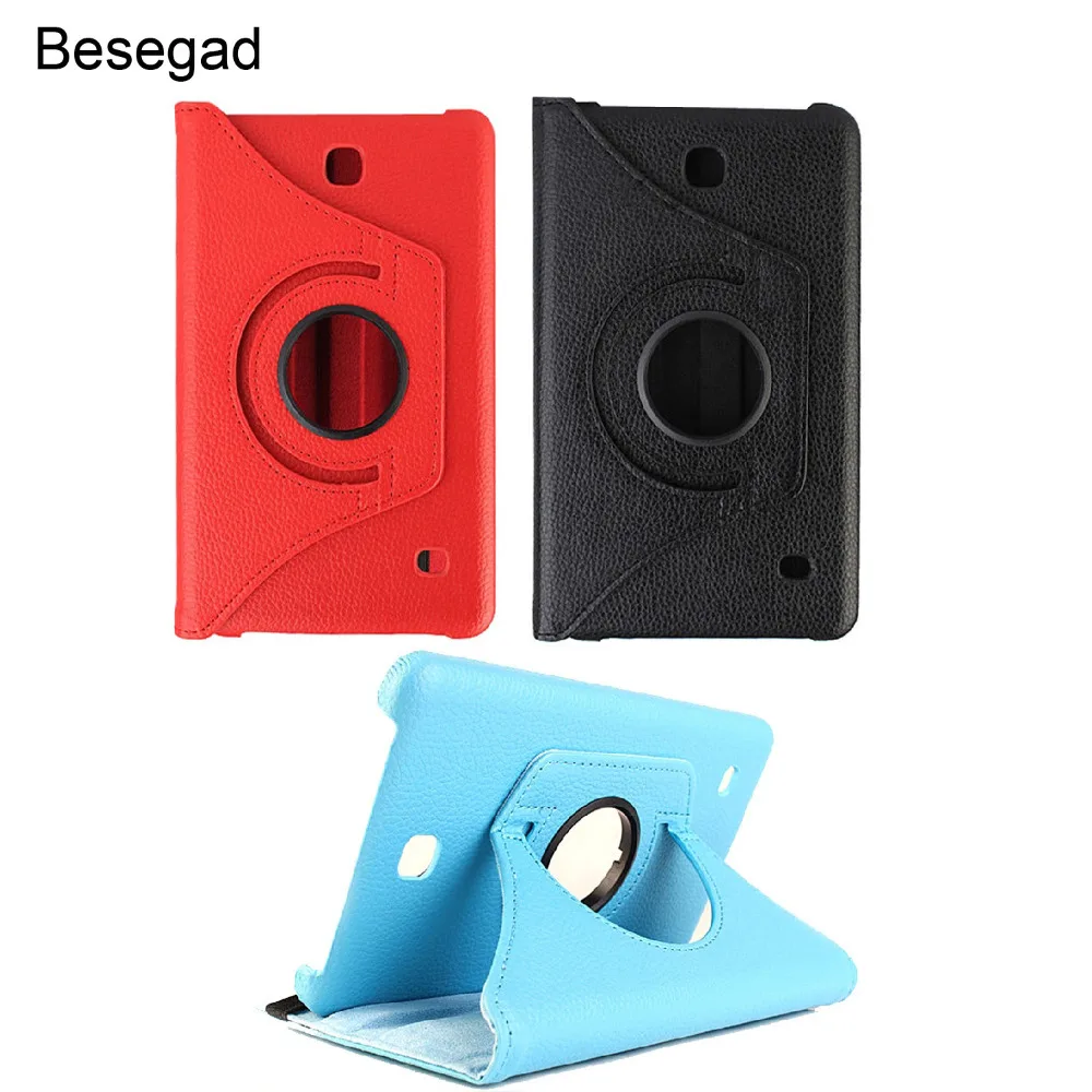 Besegad 360 Degree Rotation PU Leather Flip Case Cover Skin Shell Stand Function for Samsung Galaxy Tab 4 T230 Tab4 T 230 Gadget
Besegad 360 Degree Rotation PU Leather Flip Case Cover Skin Shell Stand Function for Samsung Galaxy Tab 4 T230 Tab4 T 230 Gadget