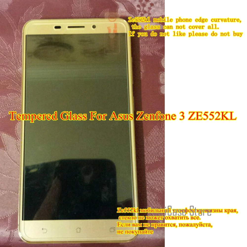 9H 2.5D защита экрана из закаленного стекла для asus zenfone 3 ZE552KL чехол Z012DE Z012D ZE 552 KL capa cover