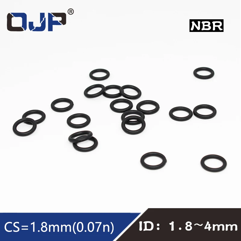 50PCS/lot Rubber Ring NBR Sealing O-Ring 1.8mm Thickness ID1.8/2/2.24/2.5/2.8/3.15/3.55/3.75/4mm Nitrile O Ring Seal Gasket
50PCS/lot Rubber Ring NBR Sealing O-Ring 1.8mm Thickness ID1.8/2/2.24/2.5/2.8/3.15/3.55/3.75/4mm Nitrile O Ring Seal Gasket