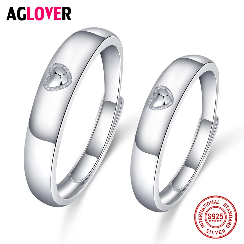 Two Pieces 925 Sterling Silver Couple Rings Heart For Women Men Wedding Engagement Jewelry
Two Pieces 925 Sterling Silver Couple Rings Heart For Women Men Wedding Engagement Jewelry