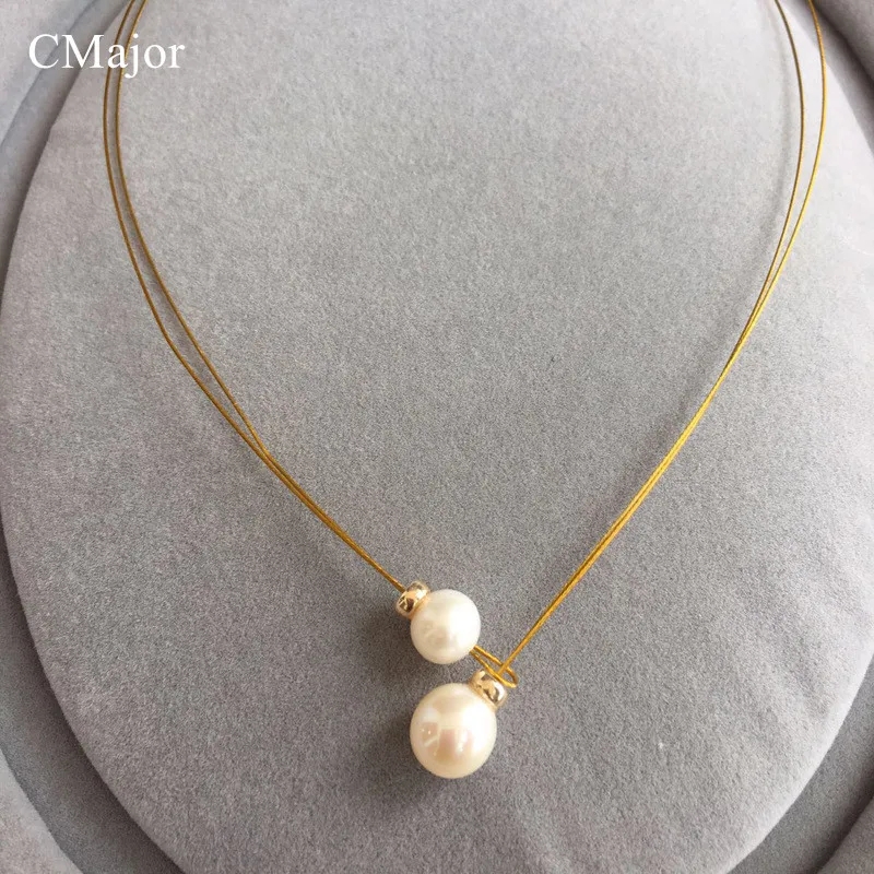 CMajor Fashion Gold Filled Wire Natural Pearl Torques Statement Jewelry Real Pearl Chokers Necklaces Pearl Jewelry Mother's Day
CMajor Fashion Gold Filled Wire Natural Pearl Torques Statement Jewelry Real Pearl Chokers Necklaces Pearl Jewelry Mother's Day