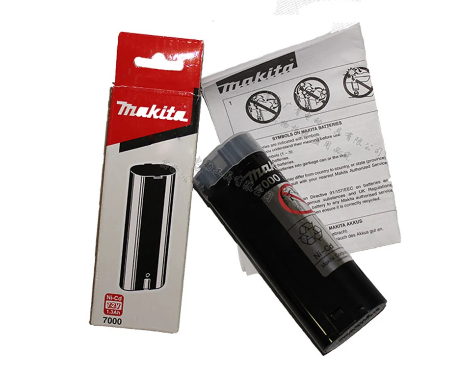 Японская аккумуляторная батарея Makita Ni-cd 7,2 в 700 Ач 7,2 6010DWE для электрической отвертки 7000 в
Японская аккумуляторная батарея Makita Ni-cd 7,2 в 700 Ач 7,2 6010DWE для электрической отвертки 7000 в