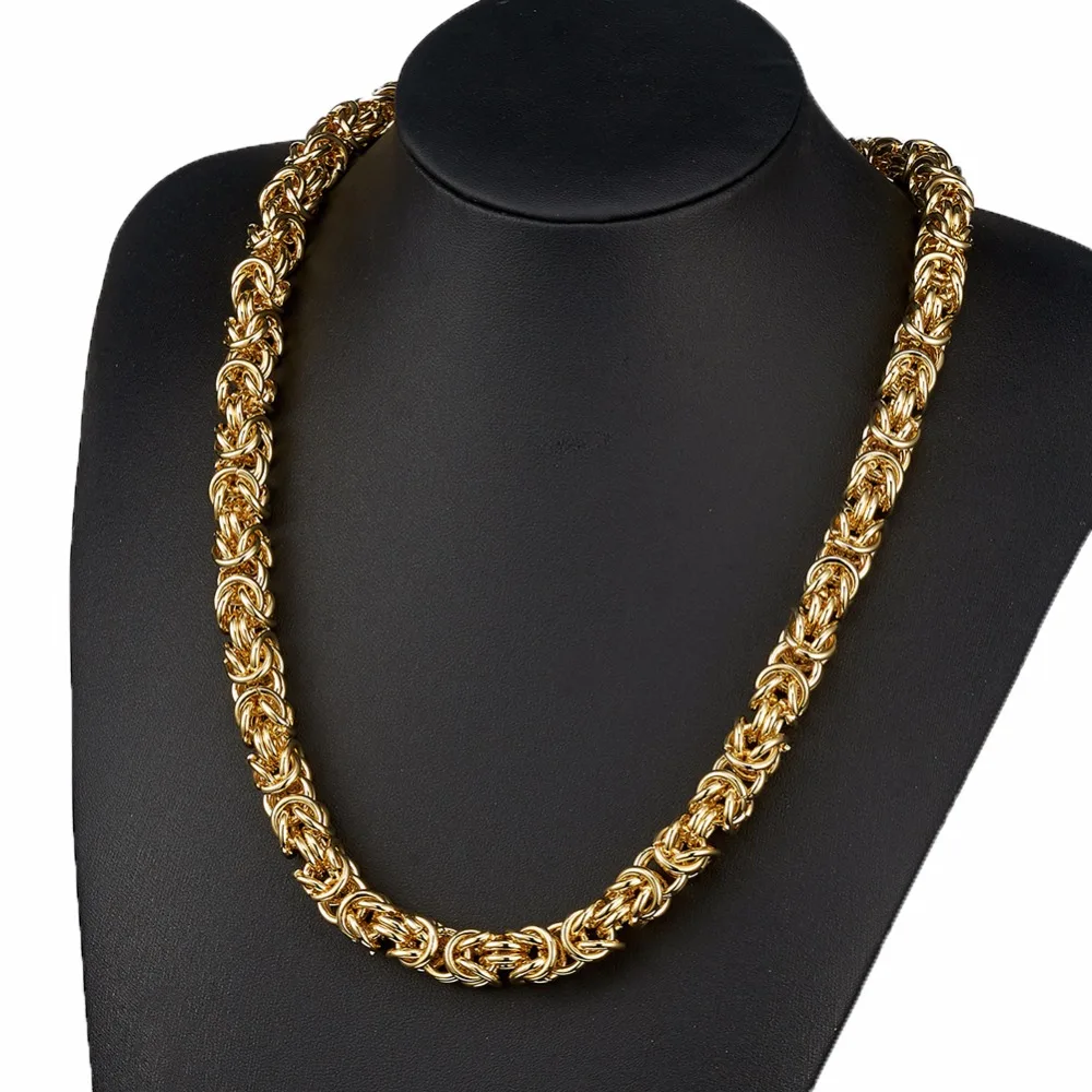 6mm 8mm 10mm Silver Color Gold Color Byzantine Link Chain For Men's Clavicle Jewelry Stainless Steel Necklace Or Bracelet 7-40"
6mm 8mm 10mm Silver Color Gold Color Byzantine Link Chain For Men's Clavicle Jewelry Stainless Steel Necklace Or Bracelet 7-40"