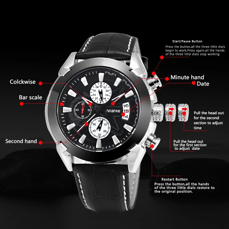 2019 NEW Mens Quartz watch Clock Watch Luxury Fashion Sport Wristwatch Waterproof Leather Male Watches Clock Relogio Masculino
2019 NEW Mens Quartz watch Clock Watch Luxury Fashion Sport Wristwatch Waterproof Leather Male Watches Clock Relogio Masculino
