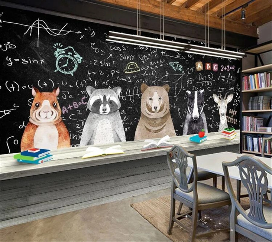 wellyu Custom wallpaper papel de parede Modern nordic cute animal classroom background wall painting papier peint behang
wellyu Custom wallpaper papel de parede Modern nordic cute animal classroom background wall painting papier peint behang