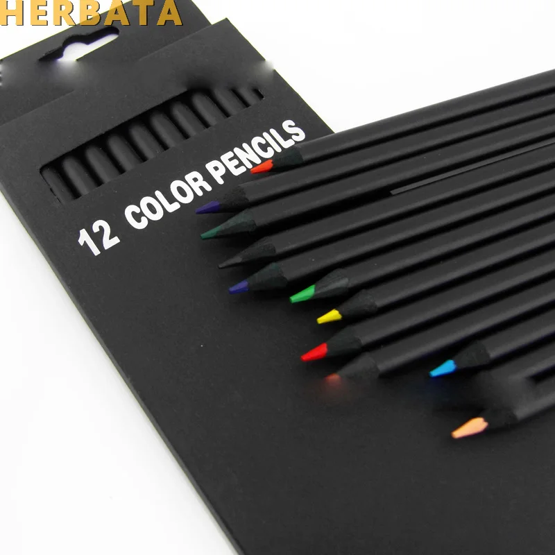 12 Pcs/Set Valued Color Pencil Packaging 12 Different Colours Colored Pencils Kawaii School Black Wooden Pencils High Quality
12 Pcs/Set Valued Color Pencil Packaging 12 Different Colours Colored Pencils Kawaii School Black Wooden Pencils High Quality