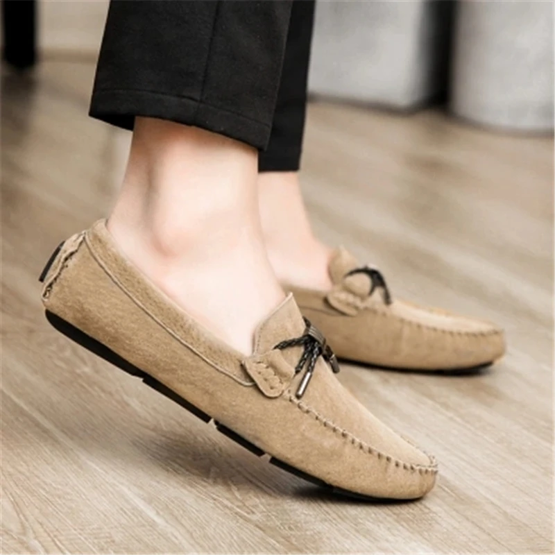 Manufacturer the British Autumn Breathable Nubuck Upper Male Genuine Leather Peas Men's Shoes Lazy kai che xie Men's Skin Shoes
Manufacturer the British Autumn Breathable Nubuck Upper Male Genuine Leather Peas Men's Shoes Lazy kai che xie Men's Skin Shoes