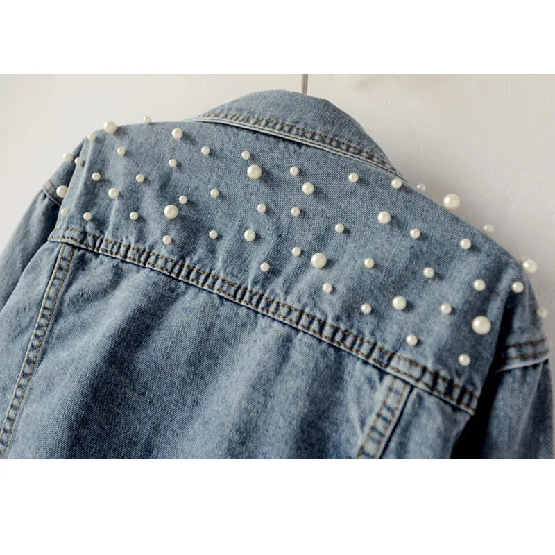 Denim jacket Large size Women's Beaded Diamond Coat Female Student Light blue jacket Loose jacket jeans jacket More size S-5XL
Denim jacket Large size Women's Beaded Diamond Coat Female Student Light blue jacket Loose jacket jeans jacket More size S-5XL