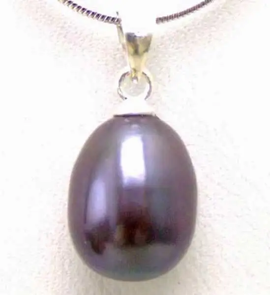 Qingmos Black 7-9MM Drop Natural Pearl Pendants & Necklace and silver plated 17" Chain-nec5300 Wholesale/retail Free shipping
Qingmos Black 7-9MM Drop Natural Pearl Pendants & Necklace and silver plated 17" Chain-nec5300 Wholesale/retail Free shipping