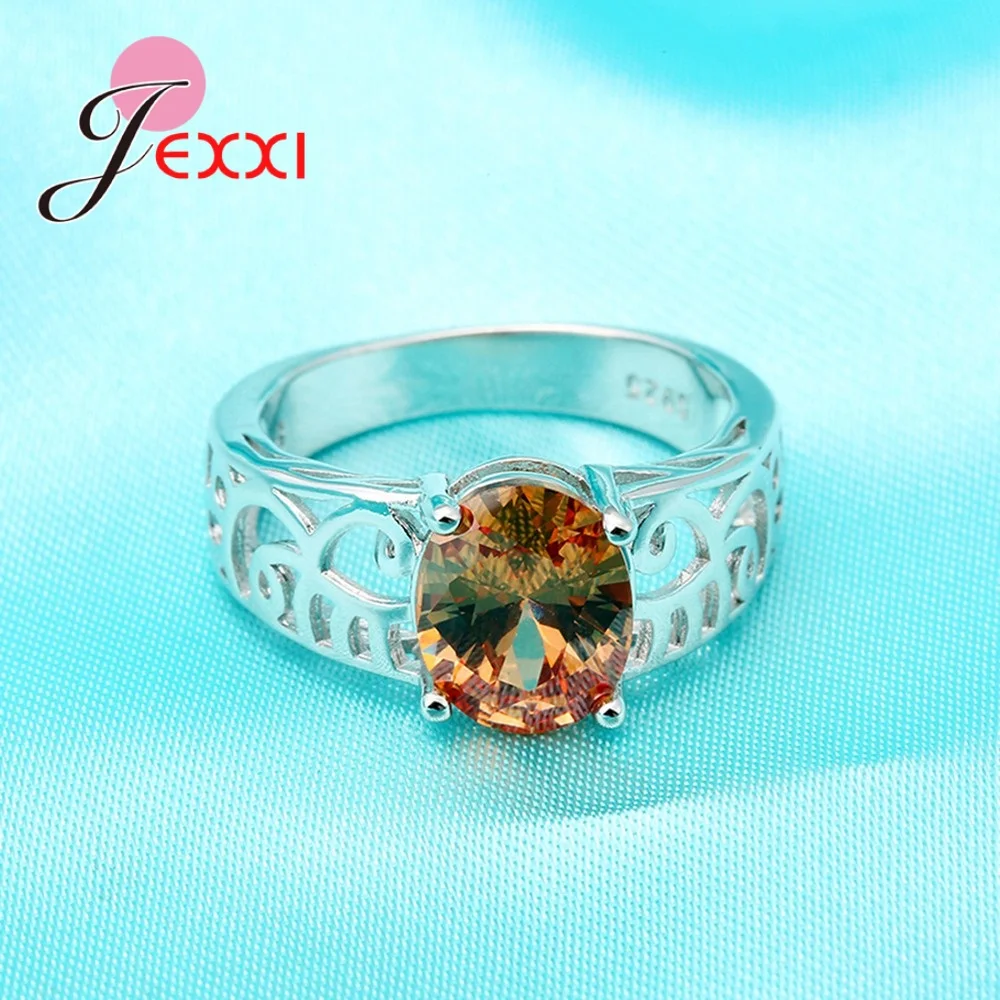 Vintage Orange Crystal Wedding Engagement Rings Fashion Wedding Bands Jewelry Hollow Out Party Finger Ring Accessories
Vintage Orange Crystal Wedding Engagement Rings Fashion Wedding Bands Jewelry Hollow Out Party Finger Ring Accessories