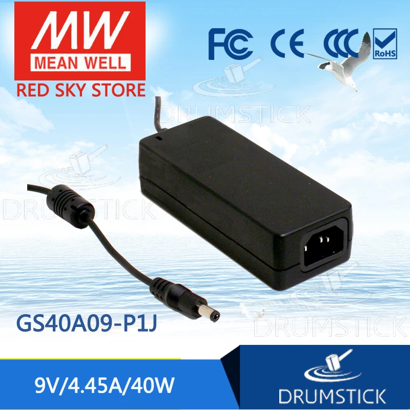 Steady MEAN WELL GS40A09-P1J 9V 4.45A meanwell GS40A 9V 40W AC-DC Industrial Adaptor
Steady MEAN WELL GS40A09-P1J 9V 4.45A meanwell GS40A 9V 40W AC-DC Industrial Adaptor
