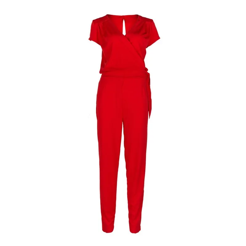 Oufisun 2020 Summer New Casual Solid Color Rompers Womens Short Sleeve V-neck Jumpsuit Ladies Overalls Bandage Elegant Jumpsuits
Oufisun 2020 Summer New Casual Solid Color Rompers Womens Short Sleeve V-neck Jumpsuit Ladies Overalls Bandage Elegant Jumpsuits