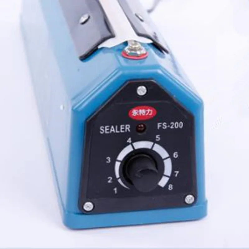 FS-100 220V Hand pressure plastic film sealing machine Impulse Sealer Kitchen Food plastic bag sealing machine EU Plug