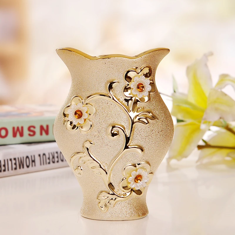 Luxury Morden Gold-plated Ceramic Vase Home Decor Creative Design Porcelain Decorative Flower Vase For Wedding Gift
Luxury Morden Gold-plated Ceramic Vase Home Decor Creative Design Porcelain Decorative Flower Vase For Wedding Gift