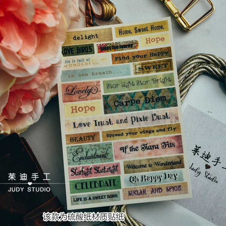 KSCRAFT Vintage Style Stickers Set for Scrapbooking Happy Planner/Card Making/Journaling Project
KSCRAFT Vintage Style Stickers Set for Scrapbooking Happy Planner/Card Making/Journaling Project