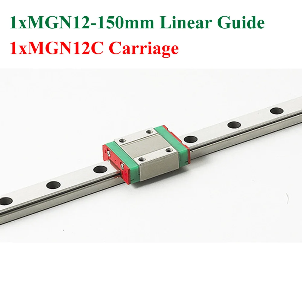 MGN12 12mm Linear Rail Guide MGN12 Length 150mm Rail With MGN12C Carriage Cnc Parts
MGN12 12mm Linear Rail Guide MGN12 Length 150mm Rail With MGN12C Carriage Cnc Parts