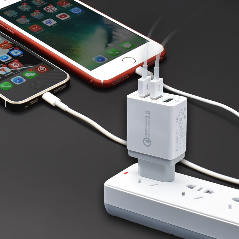 KONSMART Quick Charge 3.0 USB Power Adapter for iPhone iPad Samsung Huawei Xiaomi Mobile Phone Fast Charging Euro Travel Charger
KONSMART Quick Charge 3.0 USB Power Adapter for iPhone iPad Samsung Huawei Xiaomi Mobile Phone Fast Charging Euro Travel Charger