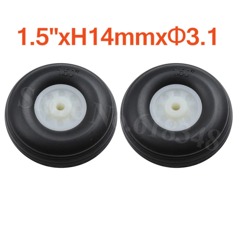2pcs 1.5"/ 38mm Rubber Tail Wheel PU Nylon Hub Thickness:14mm Axle hole: 3.1mm RC Airplane Parts Remote Control
2pcs 1.5"/ 38mm Rubber Tail Wheel PU Nylon Hub Thickness:14mm Axle hole: 3.1mm RC Airplane Parts Remote Control