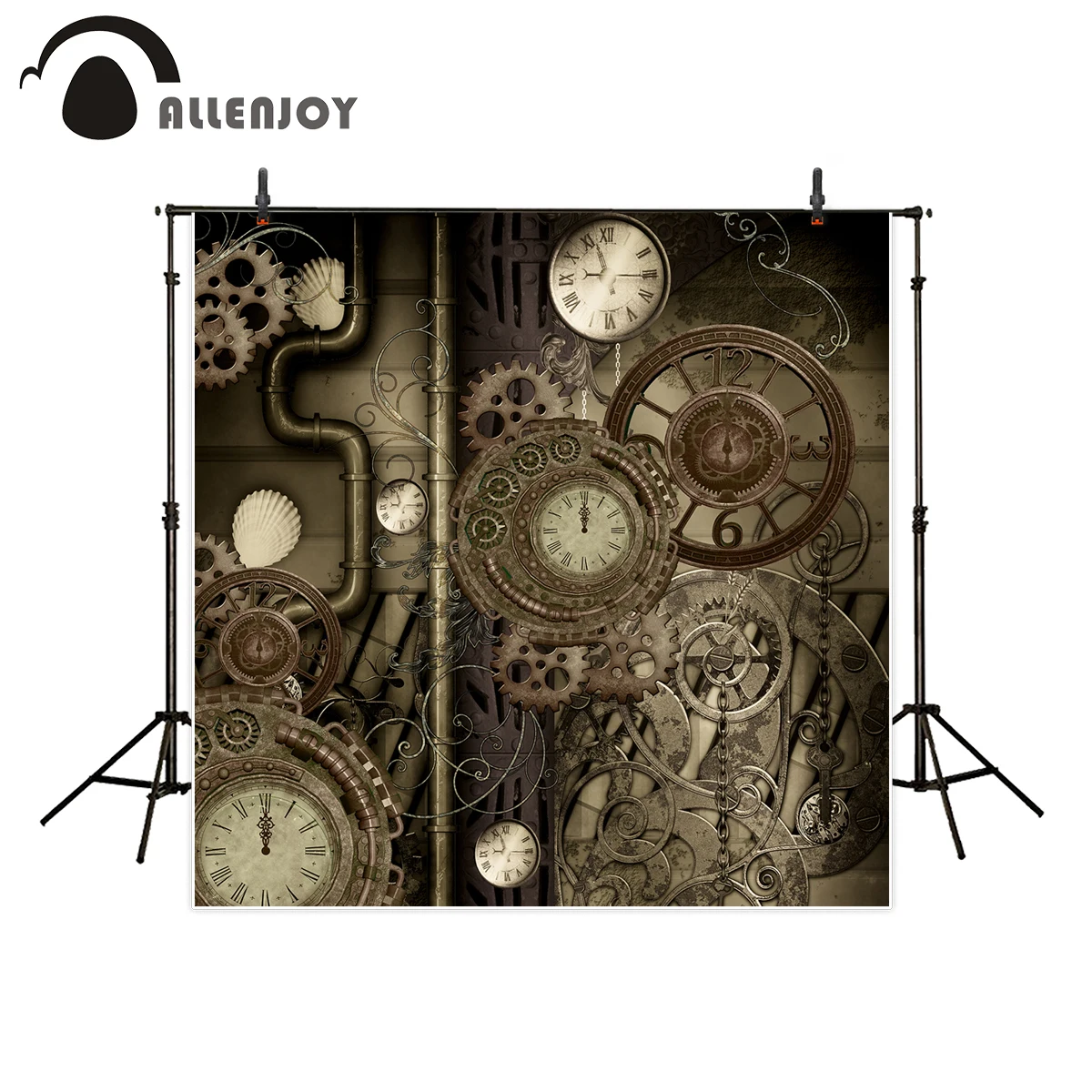 Allenjoy photography backdrop vintage steampunk gear metal clock background photocall customize photographic photobooth
Allenjoy photography backdrop vintage steampunk gear metal clock background photocall customize photographic photobooth