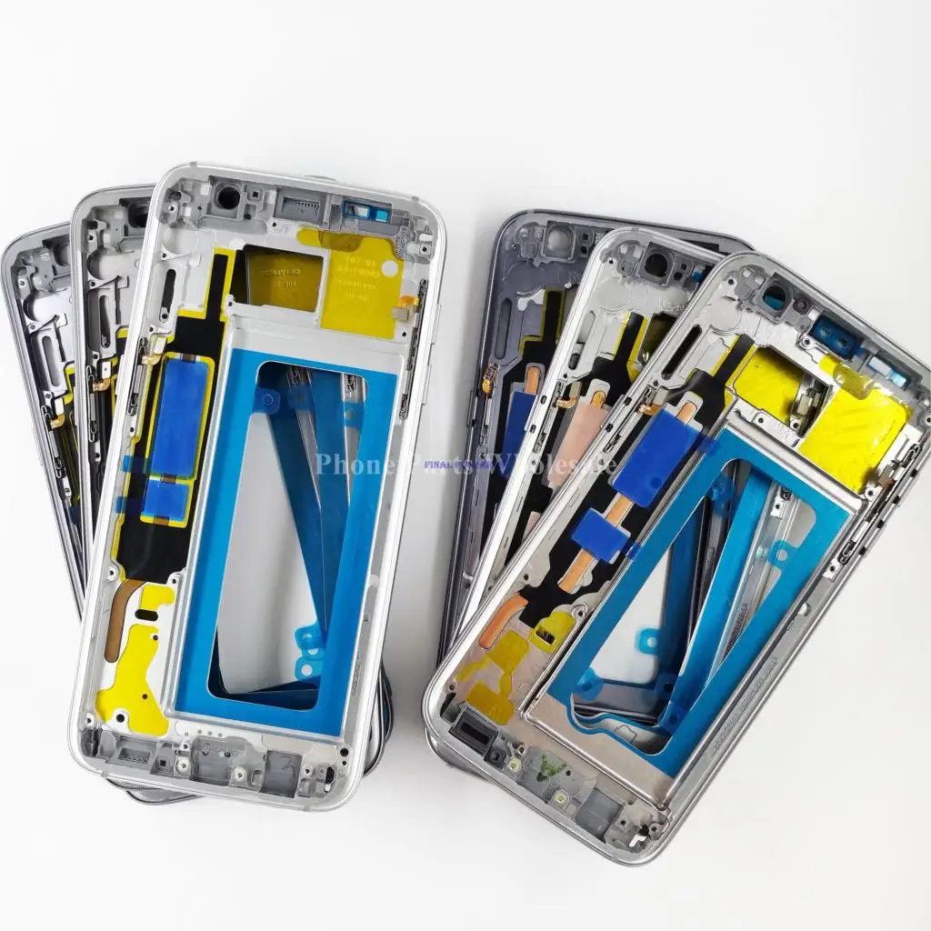 Новая средняя рамка корпуса для Samsung Galaxy S7 Edge LCD передняя Шасси с небольшими