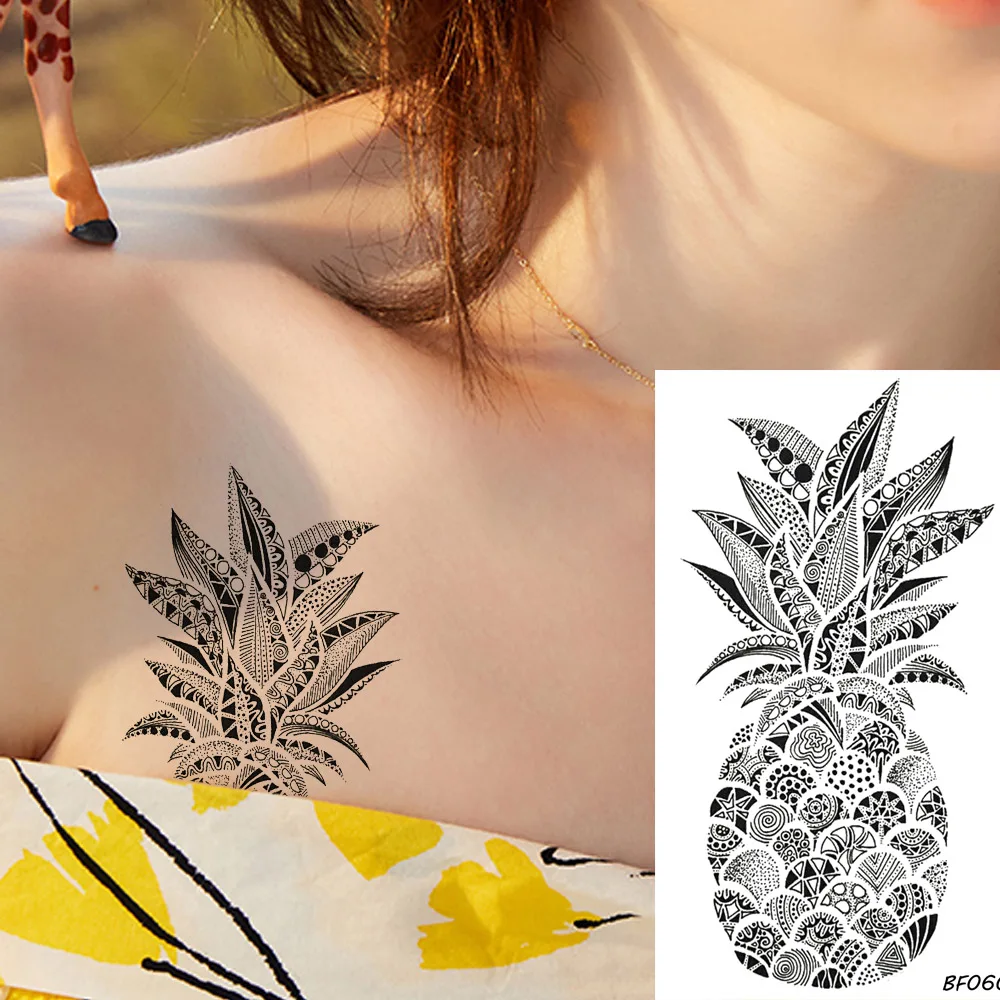 VANKIRS Cute Pineapple Tattoo Stickers Fake Black Women Henna Totem Temporary Tattoo Indians Body Arm Girls 3D Waterproof Tatoos
VANKIRS Cute Pineapple Tattoo Stickers Fake Black Women Henna Totem Temporary Tattoo Indians Body Arm Girls 3D Waterproof Tatoos