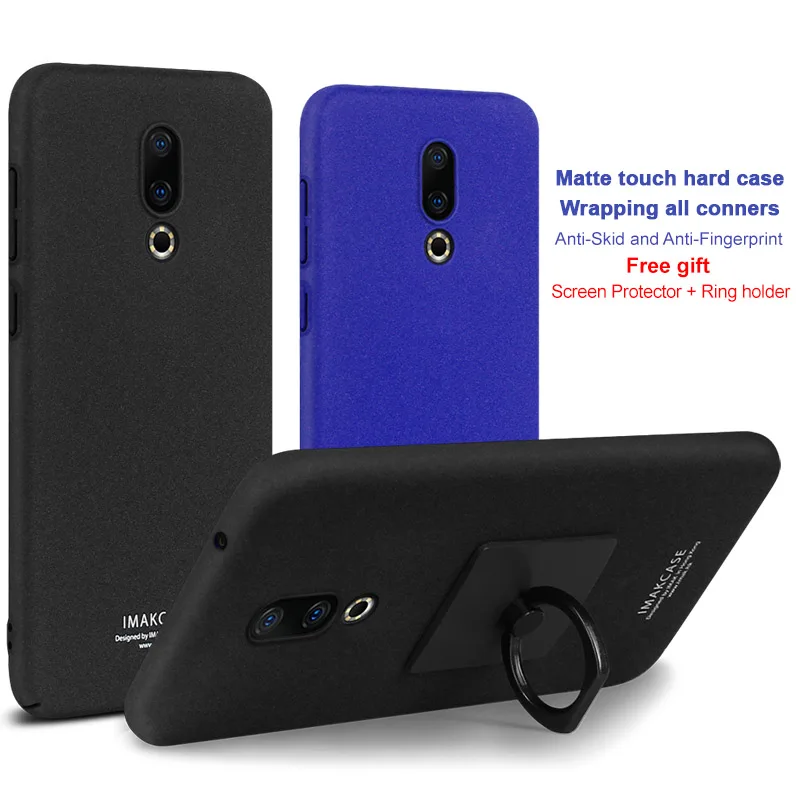 Чехол для Meizu 16th чехол Plus ковбойский жесткий Imak s с матовой задней крышкой и