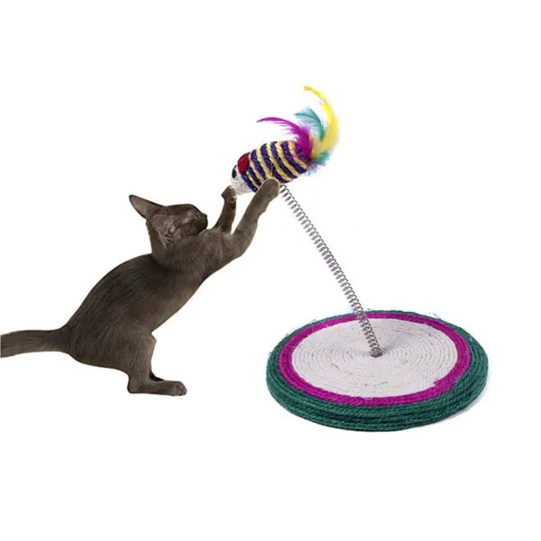 15/18cm Sisal Base Coil Spring Toy Scratching Posts Circle Mouse Ball Toy for Cat Plate Sisal Cat Sticks Toys Pet Climbing Frame
15/18cm Sisal Base Coil Spring Toy Scratching Posts Circle Mouse Ball Toy for Cat Plate Sisal Cat Sticks Toys Pet Climbing Frame