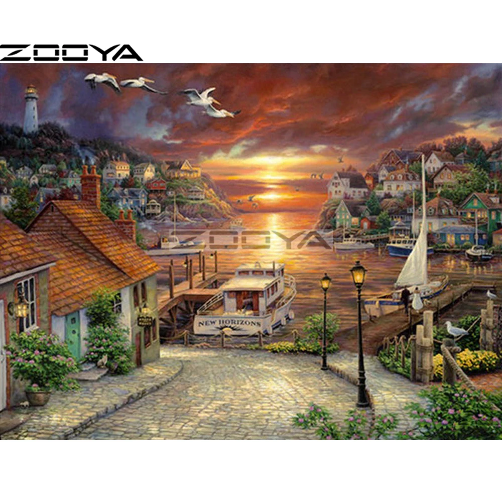 ZOOYA Needlework Diamond Painting DIY Full Drill Diamond Embroidery Landscape Handmade Set For Embroidery Mosaic Pattern R1864
ZOOYA Needlework Diamond Painting DIY Full Drill Diamond Embroidery Landscape Handmade Set For Embroidery Mosaic Pattern R1864