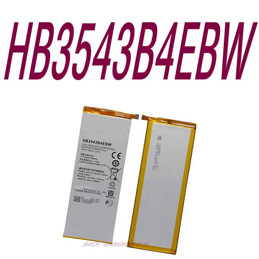 2460mAh HB3543B4EBW батарея для Huawei P7 P7-L07 L09 L00 L10 L05 L11N Смартфон высокого качества Замена батареи
2460mAh HB3543B4EBW батарея для Huawei P7 P7-L07 L09 L00 L10 L05 L11N Смартфон высокого качества Замена батареи