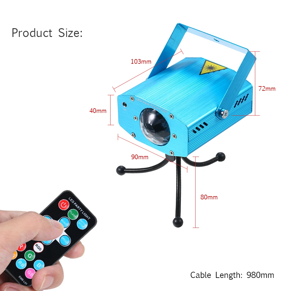 DJ Stage Light LED Laser Pointer Disco Light Stage Party Lighting Home Decorations Christmas Laser Projector With Remote Control
DJ Stage Light LED Laser Pointer Disco Light Stage Party Lighting Home Decorations Christmas Laser Projector With Remote Control