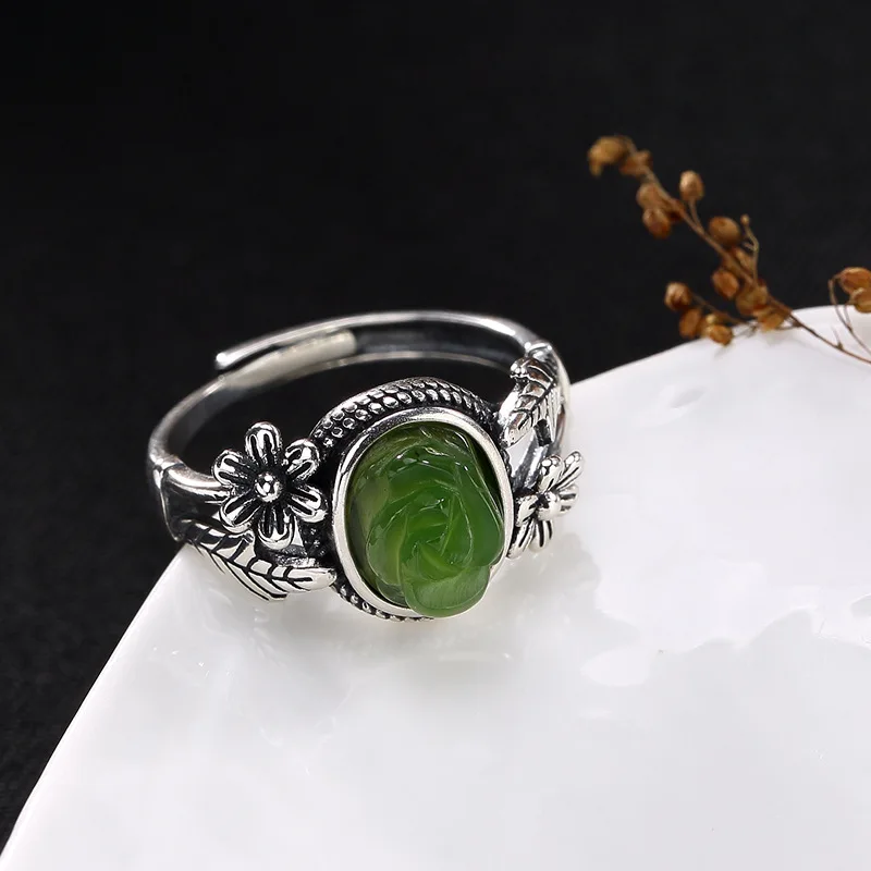 2018 New Top Fashion Anel Feminino S925 Pure Inlay Hetian Flower Lady Restoring Ancient Ways Ring Wholesale High-grade Openings
2018 New Top Fashion Anel Feminino S925 Pure Inlay Hetian Flower Lady Restoring Ancient Ways Ring Wholesale High-grade Openings