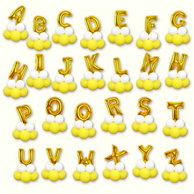 13pcs/set 16inch Letter Column Foil Balloons DIY Road Lead Baby Birthday Party Wedding Decoration Inflatable Gold Pillar Balloon
13pcs/set 16inch Letter Column Foil Balloons DIY Road Lead Baby Birthday Party Wedding Decoration Inflatable Gold Pillar Balloon